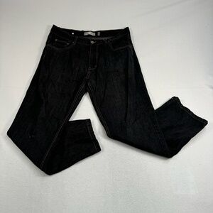 Evolution In Design Straight Leg Jeans Mens Size 38X32 Black High Rise